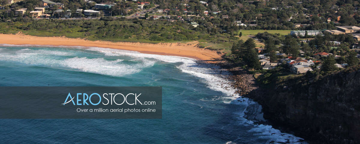 Sky-high snapshot of Northern Beaches, New South Wales.